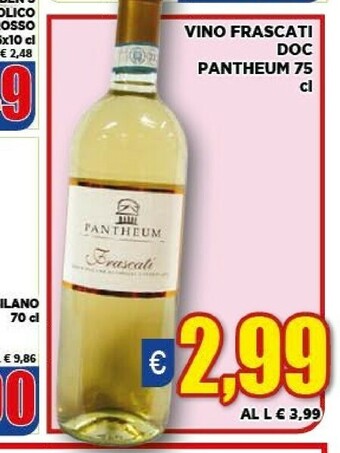 Vivo Supermercati Pantheum Vino Frascati Doc offerta