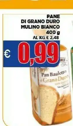 Vivo Supermercati Mulino Bianco Pan Bauletto Al Grano Duro 400 G(ml) offerta