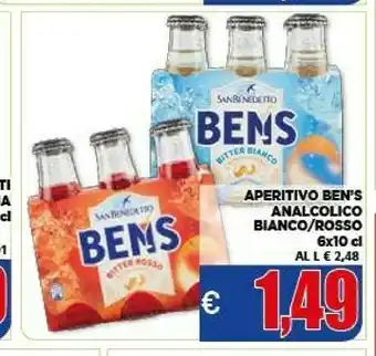 Vivo Supermercati San Benedetto Bitter Bianco Ben's offerta