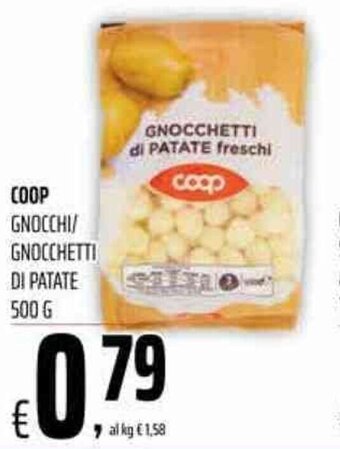 Coop Coop Gnocchi/Gnocchetti di Patate 500 g offerta