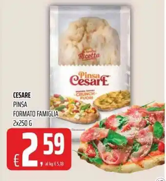 Coop Cesare Pinsa Formato Famiglia 2x250 g offerta