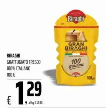 Coop Biraghi Grattugiato Fresco 100% Italiano 100 g offerta