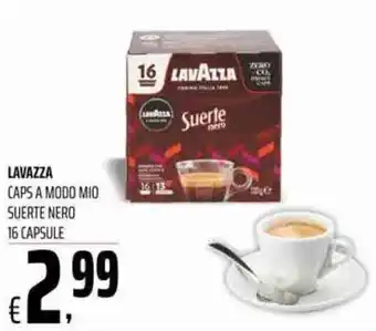Coop Lavazza Caps a Modo Mio Suerte Nero 16 Capsule offerta