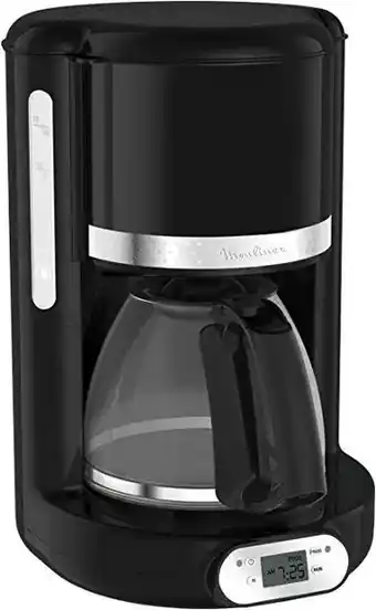 Moulinex soleil - macchina da caffè fg380b10, 8/12 tazze, con filtro programmabile