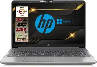 Hp 255 g8 silver notebook portatile, ssdhd 1256gb, ram da 24gb, display fullhd 15.6", amd a9 gold 3150u fino a 3,3 ghz, li...