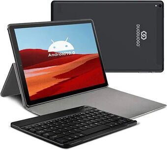 Amazon Duoduogo tablet 10 pollici 4g lte tablet android 10.0, 4gb ram+64gb rom, dual sim, wifi, quad-core, gps, ips hd, 8000mah, ... offerta