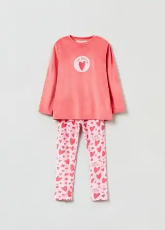 Pigiama lungo in velour love therapy