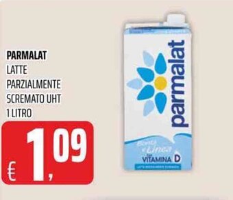 Coop Parmalat Latte Parzialmente Scremato UHT  1 litro offerta
