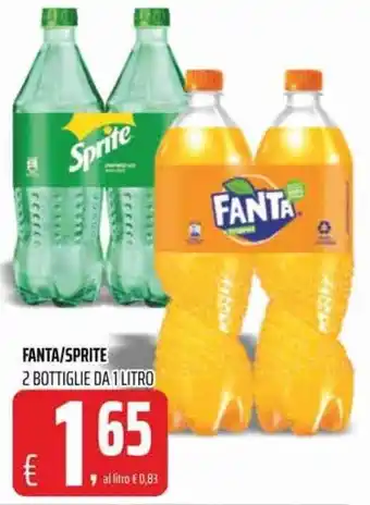 Coop Fanta/Sprite 2 Bottiglie da 1 litro offerta