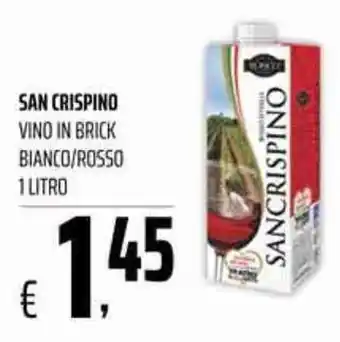 Coop San Crispino Vino in Brick Bianco/Rosso 1 litro offerta