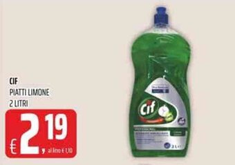 Coop Cif Piatti Limone 2 litri offerta