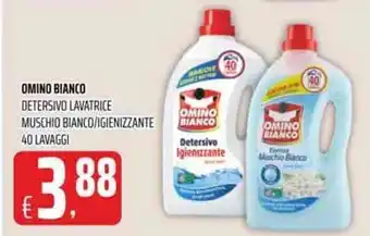 Coop Omino Bianco Detersivo Lavatrice Muschio Bianco/Igienizzante 40 lavaggi offerta