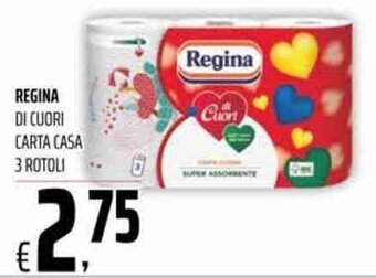 Coop Regina di Cuori Carta Casa 3 rotoli offerta