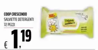 Coop Coop Crescendo Salviette Detergenti 72 pezzi offerta