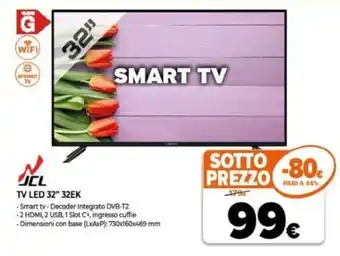Expert JCL TV Led 32" 32EK offerta