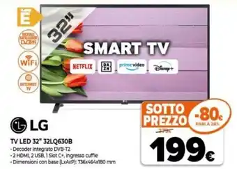 Expert LG TV Led 32" 32LQ630B offerta
