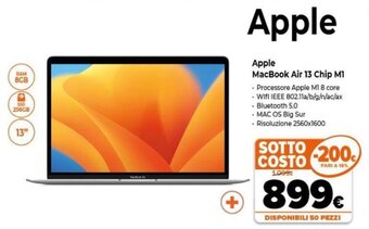 Expert Apple MacBook Air 13 Chip M1 offerta