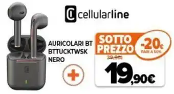 Expert Cellularline Auricolari BT BTTUCKTWSK Nero offerta