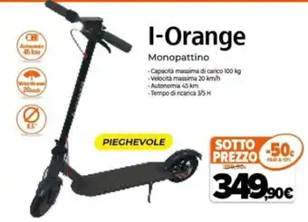 Expert I-Orange Monopattino offerta