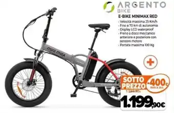 Expert Argento E-Bike Minimax Red offerta