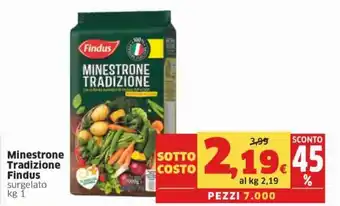 Sigma Superstore Findus Minestrone Tradizione surgelato 1 kg offerta