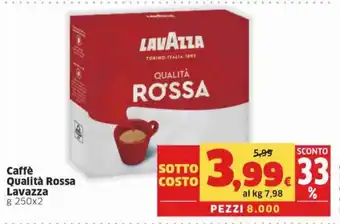 Sigma Superstore Lavazza Caffè Qualità Rossa 250 g x 2 offerta