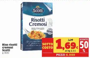 Sigma Superstore Scotti Riso risotti cremosi 800 g offerta