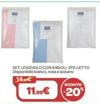Set Lenzuolo Con Angoli
