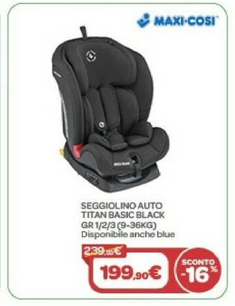 Maxi-Cosi Seggiolino Auto Titan Basic Black