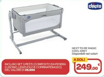 Bimbo Store Chicco Next To Me Magic Cool Grey offerta