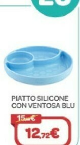 Bimbo Store Piatto Silicone Con Ventosa Blu offerta