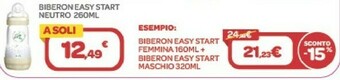 Bimbo Store Biberon Easy Start Neutro offerta