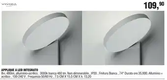BricolaRge Applique A Led Integrato offerta