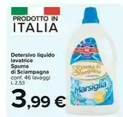 Carrefour Market Spuma di Sciampagna Detersivo Liguido Lavatrice offerta