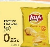 Carrefour Lay's Patatine Classiche 145 G(ml) offerta