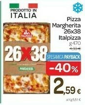 Carrefour Italpizza Pizza Margherita 26x38 offerta