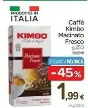 Carrefour Kimbo Caffè Macinato Fresco offerta