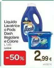 Carrefour Dash Liquido Lavatrice O Pods offerta