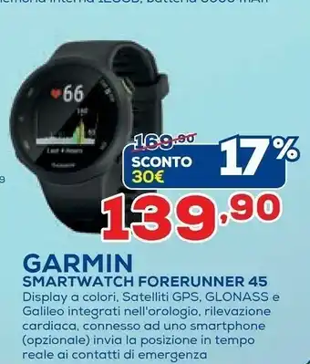 Garmin Smartwatch Forerunner 45 Display A Colori
