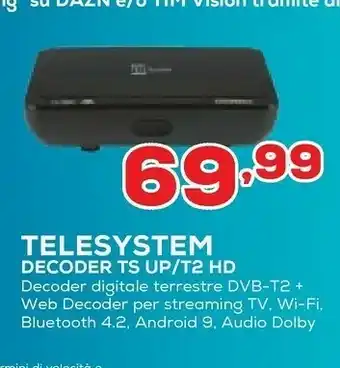 Euronics Telesystem Decoder Ts Up offerta