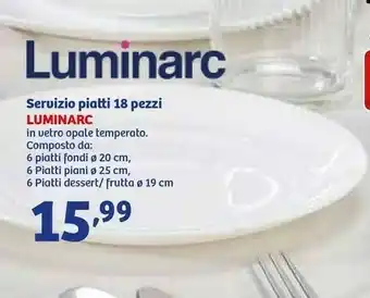 Luminarc Servizio Piatti