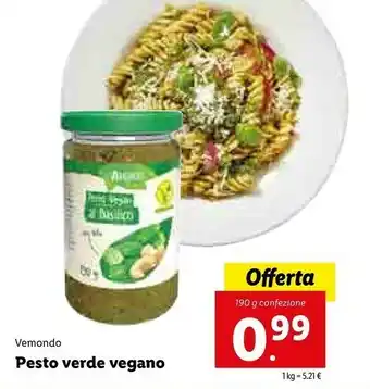Lidl Vemondo Pesto Verde offerta