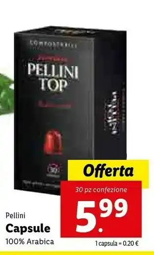 Lidl Pellini Capsule 100% Arabica offerta