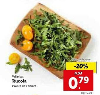 Lidl Vallericca Rucola offerta