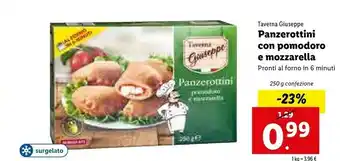 Lidl Taverna giuseppe Crêpes Alla Mozzarella E Pomodoro Panatura Extra Croccante Anche Al Forno 250 G(ml) offerta