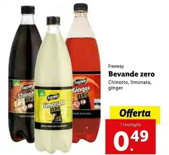 Lidl Freeway Chinotto Zero 1000 G(ml) offerta