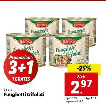 Lidl Baresa Funghetti Trifolati 180 G(ml) offerta