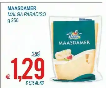 MD Discount Maasdamer Malga Paradiso 250 G offerta