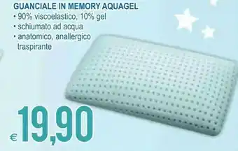 MD Discount Guanciale In Memory Aquagel 90% Viscoelastico offerta