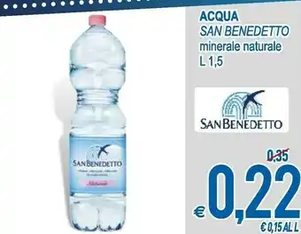 MD Discount San Benedetto Acqua Naturale 1500 G(ml) offerta